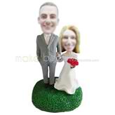 Custom wedding bobblehead