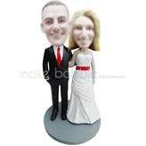 Custom wedding bobblehead doll