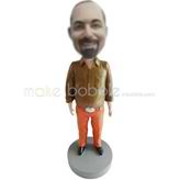 Personalized custom casual bobblehead