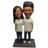 Custom Happiness wedding bobble head