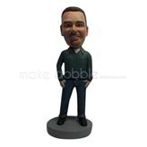 Customize Relaxing man bobblehead dolls