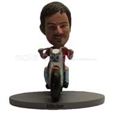 Personalized custom man with Moto bobble head