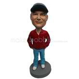 Personalized custom Relaxing man bobbleheads