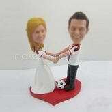 Personalized custom wedding cake bobble head