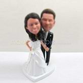 Personalized custom wedding cake bobble head