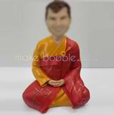 Personalized custom Buddhist monk bobbleheads