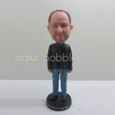 Personalized custom black Sweaters bobbleheads