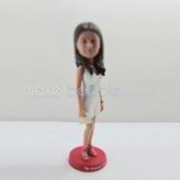 Personalized custom Fashionable girl bobbleheads