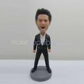 Personalized custom Bellowing man bobbleheads