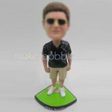 Personalized custom Baseball fans bobblehead