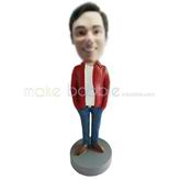 Personalized custom casual bobblehead doll