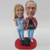 Personalized custom couple bobble head