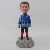 Personalized custom Alpinist bobbleheads