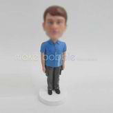 Personalized custom man bobble heads