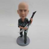 Personalized custom man with bass bobbleheads