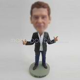 Personalized custom blue pants bobbleheads