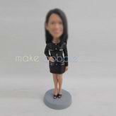 Personalized custom black Skirt bobbleheads