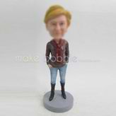 Personalized custom brown Boots bobbleheads