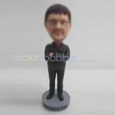 Personalized custom casual man bobbleheads