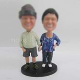 Personalized custom couple bobblehead