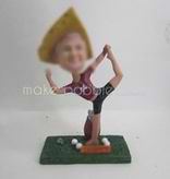 Personalized custom Yoga Golf bobbleheads