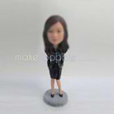 Custom bobbleheads dolls woman in office