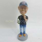 Personalized custom fans and bear bobble heads