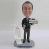 Personalized custom Repair toilet bobbleheads