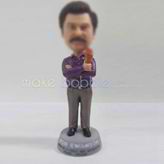 Personalized custom work man bobblehead