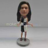 Personalized custom beautiful dress bobble head