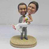 Personalized custom beach wedding cake bobblehead