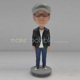 Personalized custom young man bobbleheads