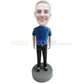 Customized casual bobble head