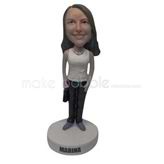 Custom fashion female bobble heads