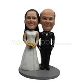 Custom Happiness wedding bobblehead dolls