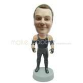 Personalized  strong man bobble head doll