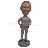 Custom police bobble head