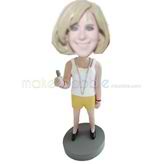 Custom White Tank Top bobbleheads