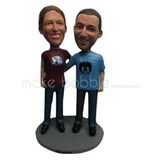 Custom couple bobble heads