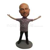 Personalized Custom casual man bobbleheads