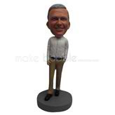 Custom work in office man bobbleheads