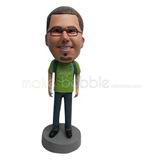 Personalized Custom casual man bobble head