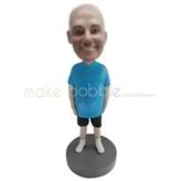 Custom black shorts bobbleheads