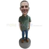 Custom Leisure man bobblehead dolls