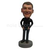 Custom bobble heads of casual man