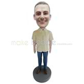 Personalized custom Leisure man bobblehead dolls