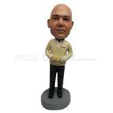 Personalized Custom bobble heads of casual man