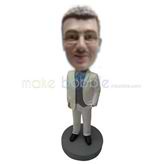 Custom suit man bobble head