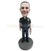 Custom police bobblehead