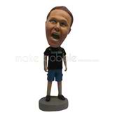 Personalized Custom blue shorts bobbleheads